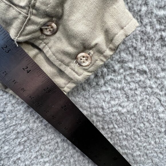 Roper Womens Western Shirt XL Khaki Blue Cowgirl Chic Ranch Rodeo Heritage Boho - Picture 9 of 9